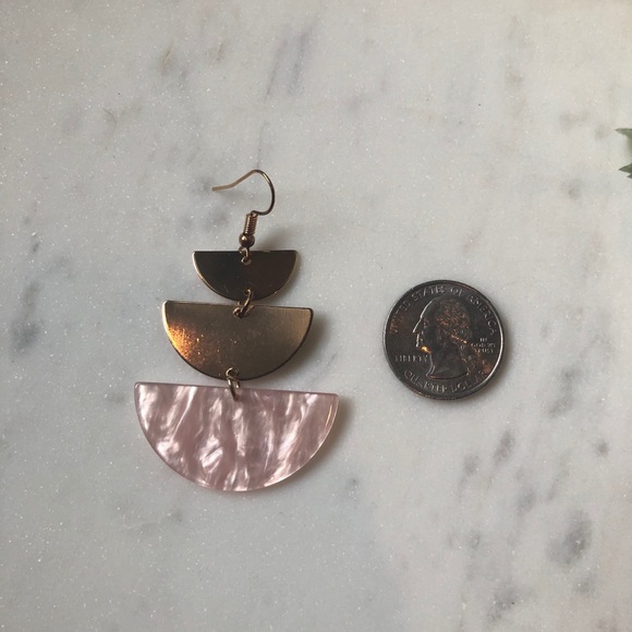 The Kaysie - Geometric Drop Earring - Picture 2 of 3